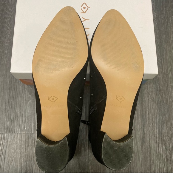 Katy Perry The Aurora microsuede embellished black booty 9M - Like new w/box - Picture 6 of 7